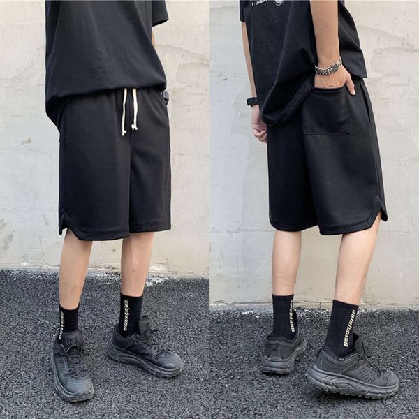 men's shorts korean version of simple style college students casual capris men's elastic waist summer thin sports shorts, White;black
men's shorts korean version of simple style college students casual capris men's elastic waist summer thin sports shorts, White;black