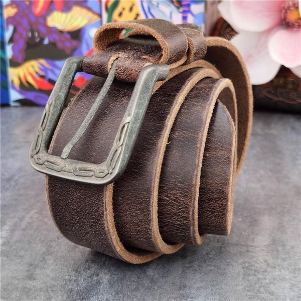 belts genuine leather men belt vintage pin buckle ceinture jeans wide waist male thick luxury long for mbt0041, Black;brown
belts genuine leather men belt vintage pin buckle ceinture jeans wide waist male thick luxury long for mbt0041, Black;brown