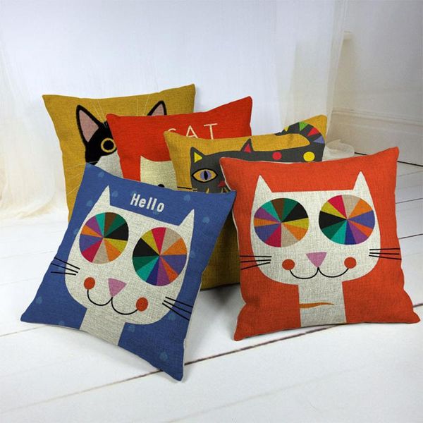 cushion/decorative pillow square pillowcase cushion cover colorful cat case for home decor
cushion/decorative pillow square pillowcase cushion cover colorful cat case for home decor
