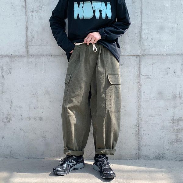men's pants 2021 autumn korean style personalized sandin tooling men casual loose washing for trousers,size m-xxl, Black
men's pants 2021 autumn korean style personalized sandin tooling men casual loose washing for trousers,size m-xxl, Black