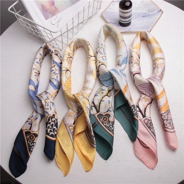 scarves 2021 fashion silk square scarf for women 70cm satin neck hair tie band bag warp soft neckerchief hijabs head female foulard, Blue;gray
scarves 2021 fashion silk square scarf for women 70cm satin neck hair tie band bag warp soft neckerchief hijabs head female foulard, Blue;gray