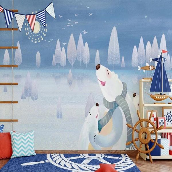 wallpapers drop custom 3d wallpaper mural hand-painted cute bear children's room background wall decoration painting
wallpapers drop custom 3d wallpaper mural hand-painted cute bear children's room background wall decoration painting