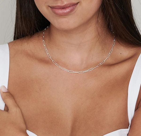 chains fashion simple clavicle chain choker necklace for women collar jewelry party charm infinity initial, Silver
chains fashion simple clavicle chain choker necklace for women collar jewelry party charm infinity initial, Silver