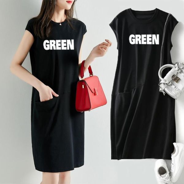 women's t-shirt summer loose and thin solid color printed dress mid long fairy ydgg, White
women's t-shirt summer loose and thin solid color printed dress mid long fairy ydgg, White