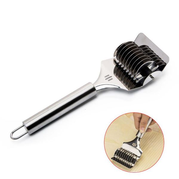 arrival multitool stainless steel pasta cutter noodle maker lattice roller dough spaghetti rolling knife mincer q40 baking & pastry too tool
arrival multitool stainless steel pasta cutter noodle maker lattice roller dough spaghetti rolling knife mincer q40 baking & pastry too tool