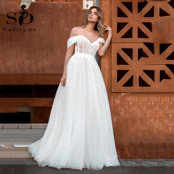 other wedding dresses sodigne vintage dress tulle skirt off shoulder corset boho bohemian women gowns, White
other wedding dresses sodigne vintage dress tulle skirt off shoulder corset boho bohemian women gowns, White