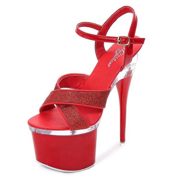 dress shoes women sandals 18cm thin high heels summer brand party sequined cloth buckle strap open toed waterproof platform 2021, Black
dress shoes women sandals 18cm thin high heels summer brand party sequined cloth buckle strap open toed waterproof platform 2021, Black