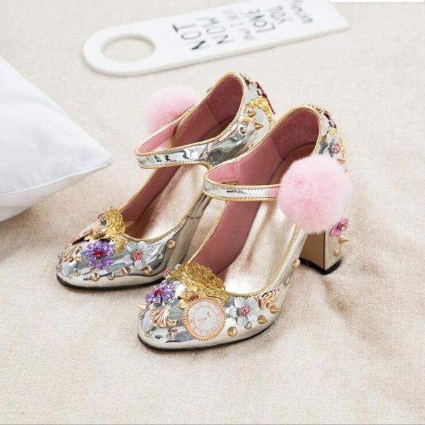 spring autumn mirrored patent leather round head handmade rivets mary jane shoes retro thick high single women large size dress, Black
spring autumn mirrored patent leather round head handmade rivets mary jane shoes retro thick high single women large size dress, Black