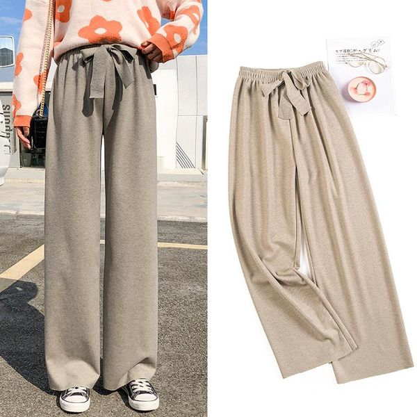 lace up warm pants women fall winter wide leg pant loose straight large size high waist casual trousers solid elastic women's & capris, Black;white
lace up warm pants women fall winter wide leg pant loose straight large size high waist casual trousers solid elastic women's & capris, Black;white