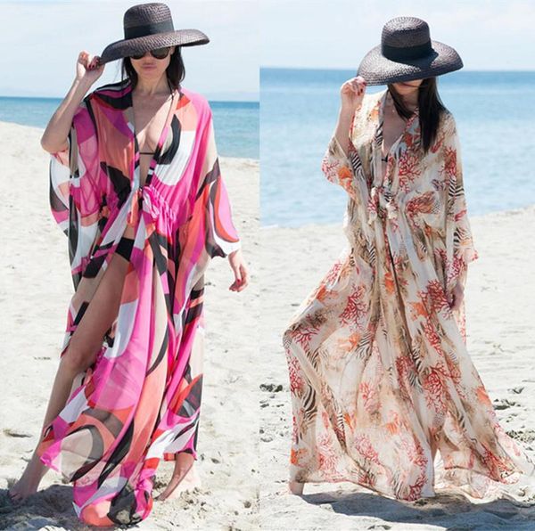 women's swimwear european and american chiffon printing loose beach dress holiday sun protection shirt summer women beachwear tunics bo, White;black
women's swimwear european and american chiffon printing loose beach dress holiday sun protection shirt summer women beachwear tunics bo, White;black