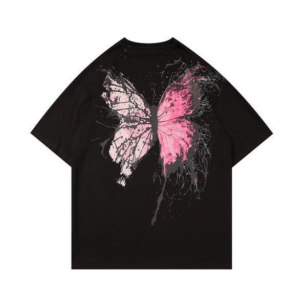 men harajuku hip hop t shirts short sleeves butterfly printed tees for male streetwear men's t-shirts, White;black
men harajuku hip hop t shirts short sleeves butterfly printed tees for male streetwear men's t-shirts, White;black