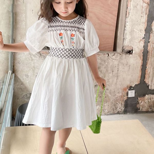 summer dress puff sleeve floral print embroidered princess children clothes girl 210515, Red;yellow
summer dress puff sleeve floral print embroidered princess children clothes girl 210515, Red;yellow