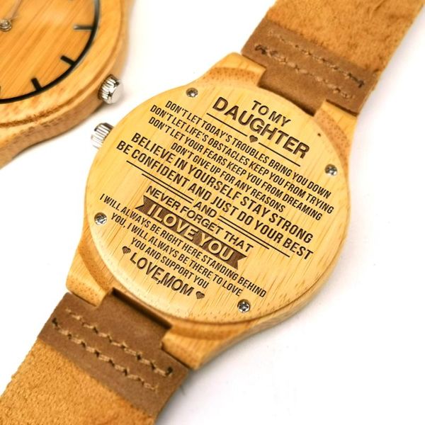 mom to my daughter-engraved wooden watch women japan automatic quartz watches girl wrist maple wood gifts wristwatches, Slivery;brown
mom to my daughter-engraved wooden watch women japan automatic quartz watches girl wrist maple wood gifts wristwatches, Slivery;brown
