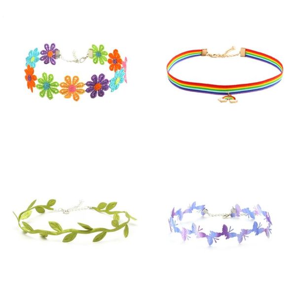 chokers korea fashion butterfly daisy sun flower lace fabric fairy neckband jewelry clavicle chain choker necklace female, Golden;silver
chokers korea fashion butterfly daisy sun flower lace fabric fairy neckband jewelry clavicle chain choker necklace female, Golden;silver