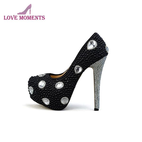 black pearls with rhinestone party prom round toe handmade 5 inches high heels bridal wedding dress shoes women stiletto
black pearls with rhinestone party prom round toe handmade 5 inches high heels bridal wedding dress shoes women stiletto