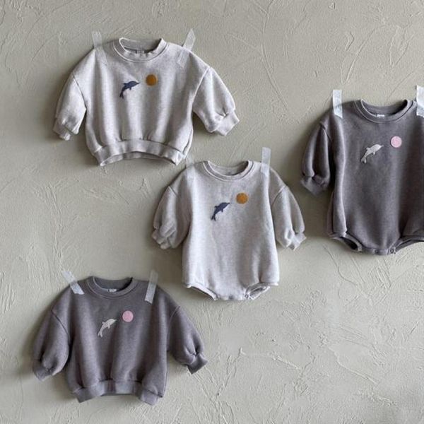 rompers winter born boys girls cute dolphin jumpsuit infant plus velvet thickening sweater kids boy girl cotton clothes, Blue
rompers winter born boys girls cute dolphin jumpsuit infant plus velvet thickening sweater kids boy girl cotton clothes, Blue
