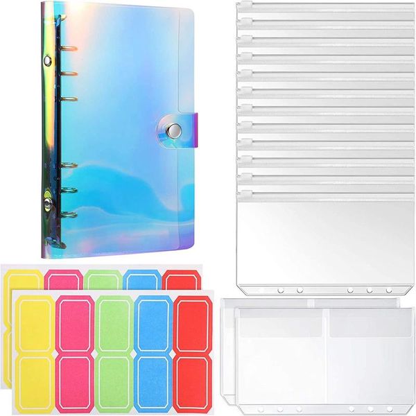 gift wrap 14 pieces 6 holes binder zipper folders refillable pvc notebook cover, a6 pocket for management documents cards
gift wrap 14 pieces 6 holes binder zipper folders refillable pvc notebook cover, a6 pocket for management documents cards