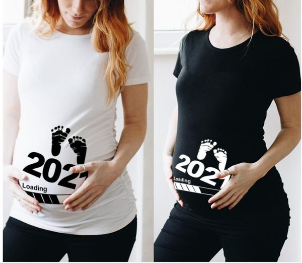 baby loading 2021 printed pregnant t shirt maternity short sleeve t-shirt pregnancy announcement mom tshirts clothes women's, White
baby loading 2021 printed pregnant t shirt maternity short sleeve t-shirt pregnancy announcement mom tshirts clothes women's, White