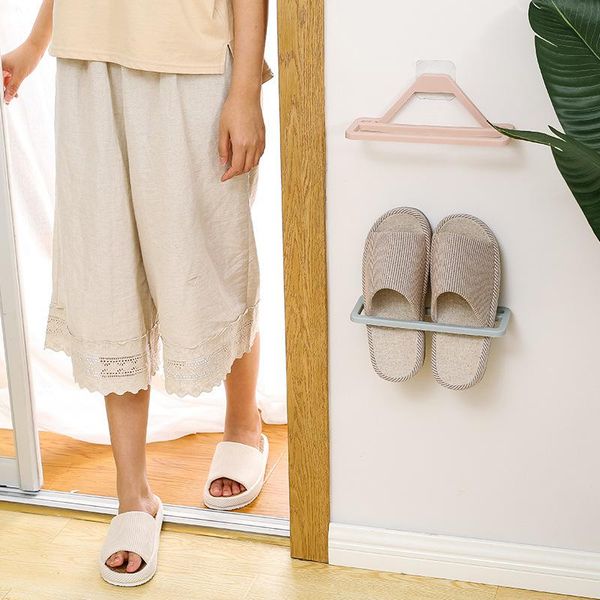 bathroom slippers shelf wall-mounted punch-wall hanging shoes dormitory storage artifact clothing & wardrobe
bathroom slippers shelf wall-mounted punch-wall hanging shoes dormitory storage artifact clothing & wardrobe