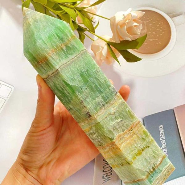 decorative objects & figurines natural green calcite crystal quartz obelisk reiki healing home room decoration gem scepter
decorative objects & figurines natural green calcite crystal quartz obelisk reiki healing home room decoration gem scepter