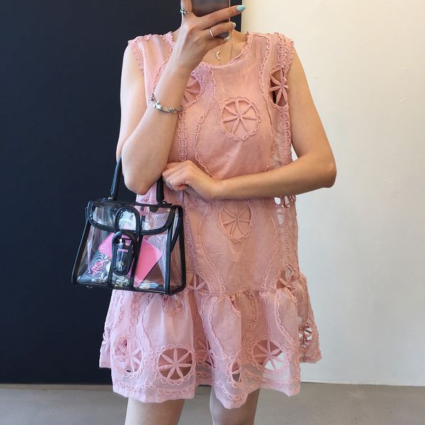 llzacoosh summer sweet solid flowers hollow out pink white women o-neck sleeveless embroidery a-line mini tank dress 210514, Black;gray
llzacoosh summer sweet solid flowers hollow out pink white women o-neck sleeveless embroidery a-line mini tank dress 210514, Black;gray