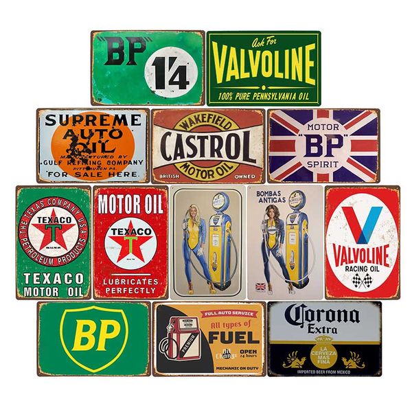 vintage gas station metal tin signs motor oil poster retro garage plaque gasoline plate bar cafe pub wall decorative 20x30cm
vintage gas station metal tin signs motor oil poster retro garage plaque gasoline plate bar cafe pub wall decorative 20x30cm