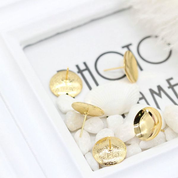 6pcs 15mm 14k gold color plated brass round earrings diy jewelry making findings, Golden;silver
6pcs 15mm 14k gold color plated brass round earrings diy jewelry making findings, Golden;silver
