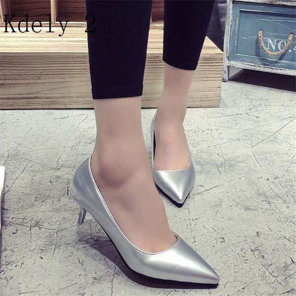 dress shoes spring fashion woman pointed fine with heels shallow mouth high patent leather summer pumps mujer, Black
dress shoes spring fashion woman pointed fine with heels shallow mouth high patent leather summer pumps mujer, Black