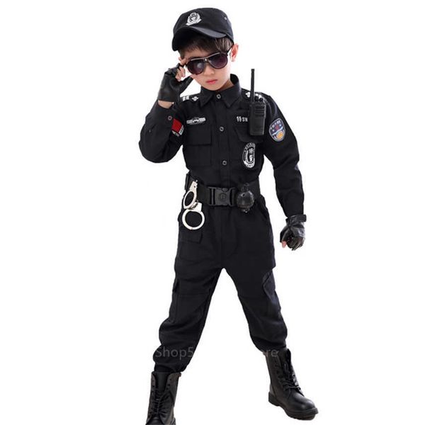 kids traffic special police halloween carnival party performance policemen uniform kid army boys cosplay costumes size 110-160cm q0910, Blue
kids traffic special police halloween carnival party performance policemen uniform kid army boys cosplay costumes size 110-160cm q0910, Blue
