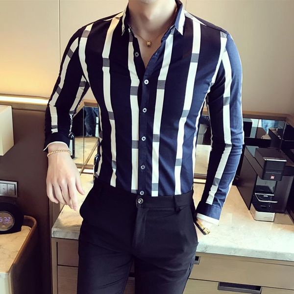 men's casual shirts 2021 style fashion male autumn slim fit long sleeve shirts/men's pure cotton stripe dress shirt/men's, White;black
men's casual shirts 2021 style fashion male autumn slim fit long sleeve shirts/men's pure cotton stripe dress shirt/men's, White;black