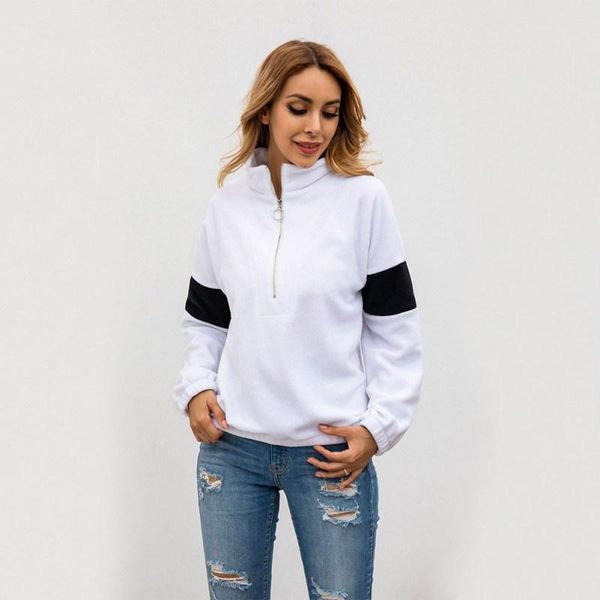 women's hoodies & sweatshirts women sweatshirt fashion colorblock zipper pullover long sleeve high collar sudadera mujer autumn, Black
women's hoodies & sweatshirts women sweatshirt fashion colorblock zipper pullover long sleeve high collar sudadera mujer autumn, Black