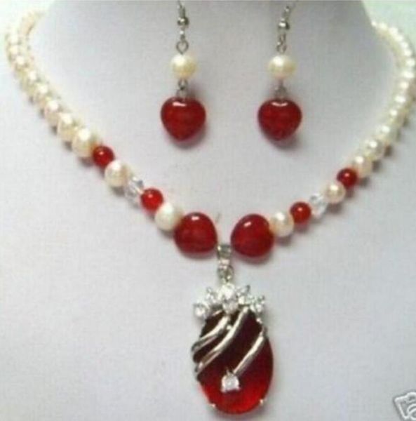 earrings & necklace jewelry pearl set 5color-white &red/blue jade zirconia pendant earring, Silver
earrings & necklace jewelry pearl set 5color-white &red/blue jade zirconia pendant earring, Silver