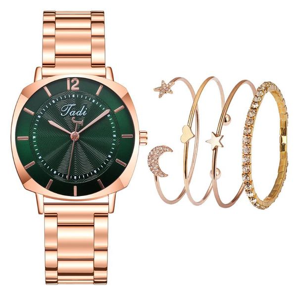 wristwatches saatleri women watch luxury shining quartz stainless steel dial alloy band strap bracelet set watches relogio feminino, Slivery;brown
wristwatches saatleri women watch luxury shining quartz stainless steel dial alloy band strap bracelet set watches relogio feminino, Slivery;brown