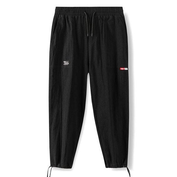 men's pants summer korean fashion loose versatile casual 9-point spring autumn boys straight sports overalls students trousers, Black
men's pants summer korean fashion loose versatile casual 9-point spring autumn boys straight sports overalls students trousers, Black