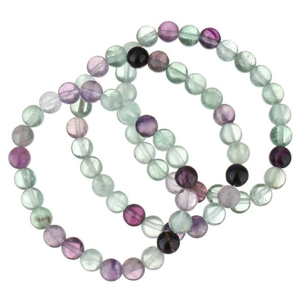 beaded, strands bracelets for women 8mm round ball natural crystal stone green purple colorful fluorite bracelet woman men friend gifts, Black
beaded, strands bracelets for women 8mm round ball natural crystal stone green purple colorful fluorite bracelet woman men friend gifts, Black