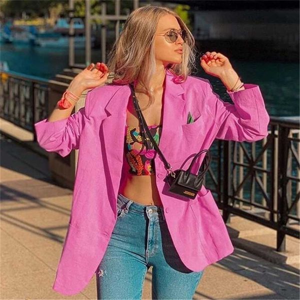 blsqr pure cotton loose women suit jacket spring summer female outerwear elegant chic single-breasted blazer femme 211122, White;black
blsqr pure cotton loose women suit jacket spring summer female outerwear elegant chic single-breasted blazer femme 211122, White;black