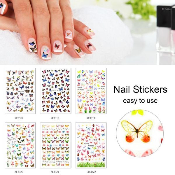 6pcs/set nail sticker butterfly patterns for decoration diy decals manicure set art tool decor1, Black
6pcs/set nail sticker butterfly patterns for decoration diy decals manicure set art tool decor1, Black