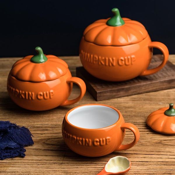 mugs creative pumpkin cup with lid spoon microwave dishwasher safe underglaze ceramic tableware cute small big rice soup noodles bowl
mugs creative pumpkin cup with lid spoon microwave dishwasher safe underglaze ceramic tableware cute small big rice soup noodles bowl
