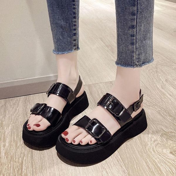 sandals platform women wedge high heels shoes buckle summer zapatos mujer wedges woman sandal roman, Black
sandals platform women wedge high heels shoes buckle summer zapatos mujer wedges woman sandal roman, Black