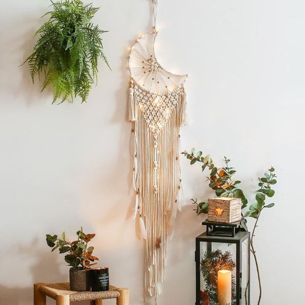 tapestries 1 x tapestry bohemian tassel macrame woven wall hanging ornament moon handmade 2021 high quality
tapestries 1 x tapestry bohemian tassel macrame woven wall hanging ornament moon handmade 2021 high quality