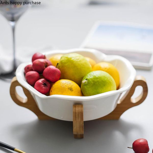 dishes & plates ceramics petal shape fruit tray snack plate salad bowl with base living room coffee table basket home wooden
dishes & plates ceramics petal shape fruit tray snack plate salad bowl with base living room coffee table basket home wooden