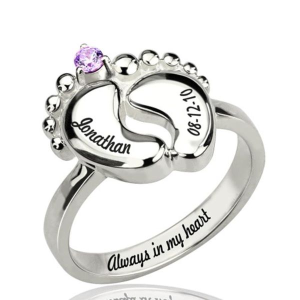 wedding rings diy customized double feet letters crystal ring personalized purple diamond date custom silver 925 jewelry gifts for women, Slivery;golden
wedding rings diy customized double feet letters crystal ring personalized purple diamond date custom silver 925 jewelry gifts for women, Slivery;golden