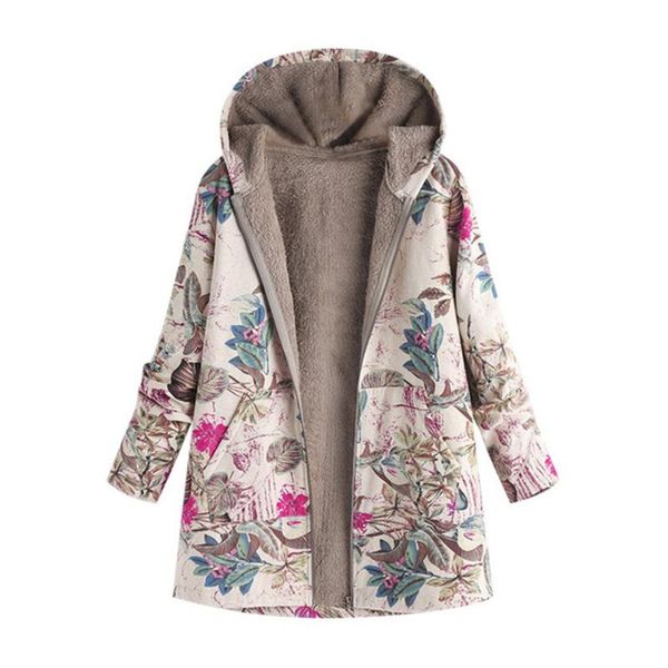 women's jackets female jacket plush coat windbreaker winter warm outwear floral print hooded pockets vintage oversize coats plus size, Black;brown
women's jackets female jacket plush coat windbreaker winter warm outwear floral print hooded pockets vintage oversize coats plus size, Black;brown