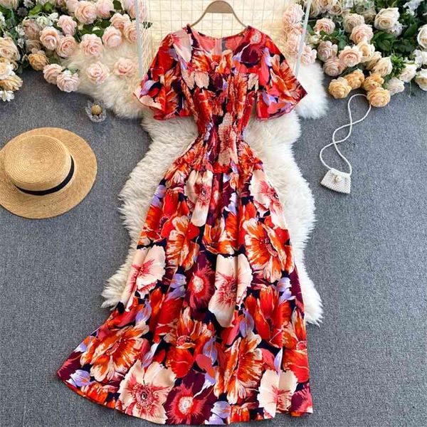 spring french big flower vestidos female v-neck short-sleeved wood ears elastic slim slimming holiday midi dress c714 210506, Black;gray
spring french big flower vestidos female v-neck short-sleeved wood ears elastic slim slimming holiday midi dress c714 210506, Black;gray