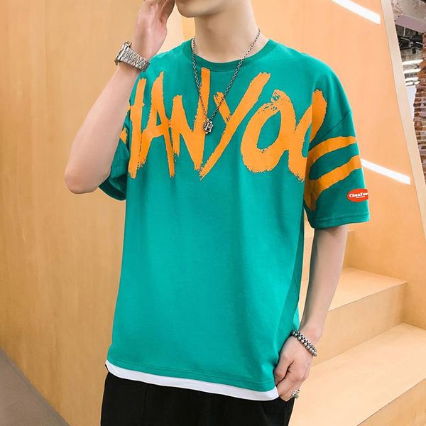 men's t-shirts summer men hong kong style cotton short-sleeved t-shirt large size loose simple breathable skin-friendly youth student s, White;black
men's t-shirts summer men hong kong style cotton short-sleeved t-shirt large size loose simple breathable skin-friendly youth student s, White;black