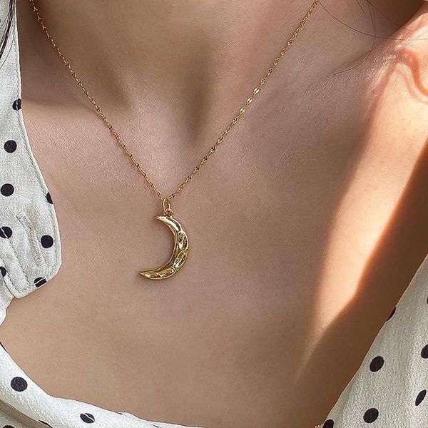 chains ihues 925 sterling silver irregular concave-convex surface moon necklace female clavicle chain crescent
chains ihues 925 sterling silver irregular concave-convex surface moon necklace female clavicle chain crescent
