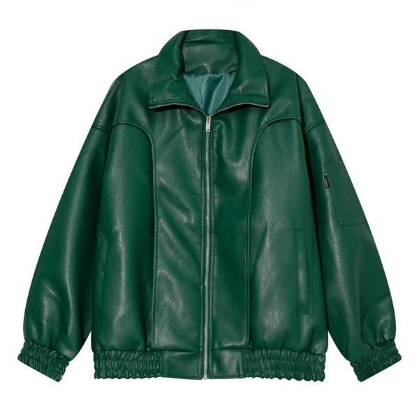 men's jackets 2021 korean version simple hsome trend imitation loose jacket men's and women's casual green leather cardigan, Black;brown
men's jackets 2021 korean version simple hsome trend imitation loose jacket men's and women's casual green leather cardigan, Black;brown