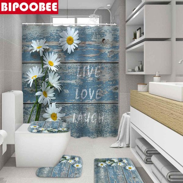 shower curtains wooden board white flowers bathroom set waterproof polyester curtain home decoration pedestal bath mats non-slip carpet
shower curtains wooden board white flowers bathroom set waterproof polyester curtain home decoration pedestal bath mats non-slip carpet