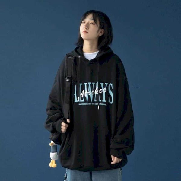 women hooded sweatshirt black long-sleeved loose korean style letter printing spring autumn thin student jacket hoodie 210526
women hooded sweatshirt black long-sleeved loose korean style letter printing spring autumn thin student jacket hoodie 210526