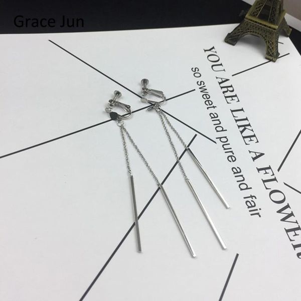 clip-on & screw back grace jun fashion double long heart tassel stick clip on earrings and pierced for women luxury accessory, Silver
clip-on & screw back grace jun fashion double long heart tassel stick clip on earrings and pierced for women luxury accessory, Silver